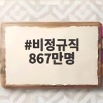 비정규직 867만명 역대 최대 임금 격차는 더 벌어졌다 비정규직 867만명