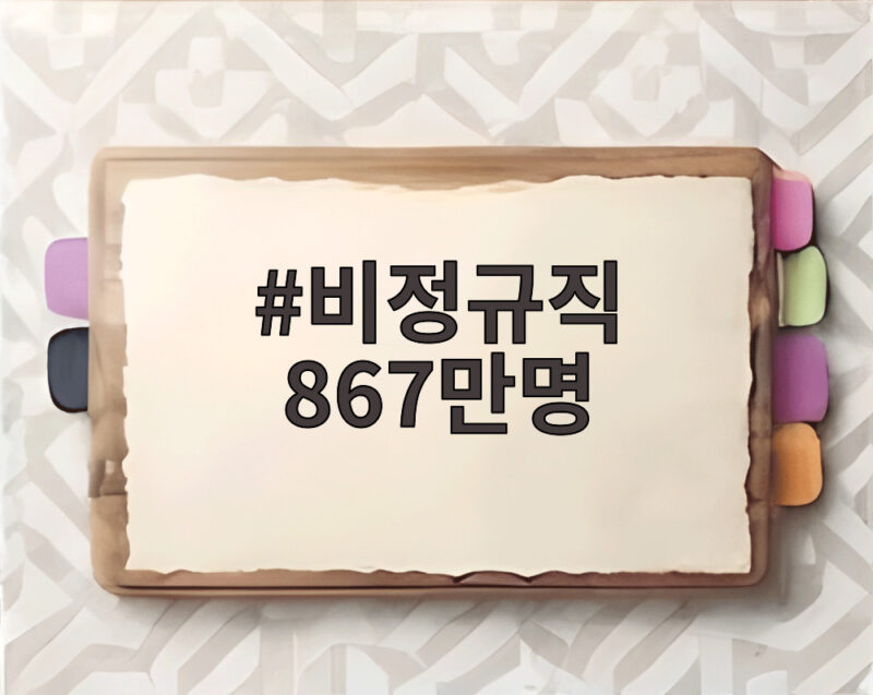 비정규직 867만명 역대 최대 임금 격차는 더 벌어졌다 1 비정규직 867만명