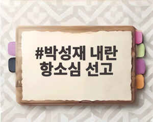 박성재 내란 항소심 선고