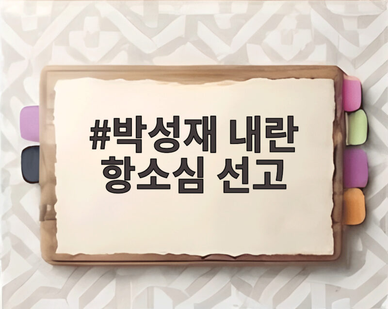 박성재 내란 항소심 선고 오늘 오후 3시 관전 포인트 1 박성재 내란 항소심 선고