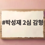 박성재 2심 감형 25년서 9년 대폭 줄어든 이유 박성재 2심 감형