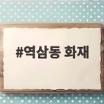 역삼동 화재 연쇄 방화 사건 현장과 범행 동기 알아보기 역삼동 화재