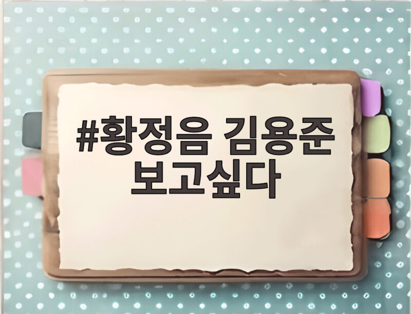 황정음 김용준 보고싶다