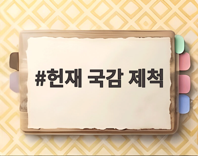 헌재 국감 제척 제동, 이진숙 의원 22일 국감 복귀 의미 1 헌재 국감 제척