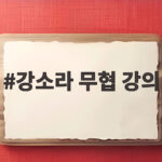 강소라 무협 강의