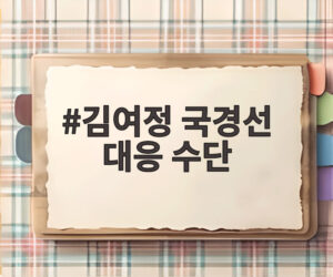 김여정 국경선 대응 수단