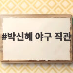 박신혜 야구 직관 가을야구 못 참은 직관 승률 박신혜 야구 직관