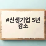 신생기업 5년 감소