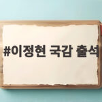 이정현 국감 출석 공소취소 논란에 밝힌 입장과 쟁점 이정현 국감 출석