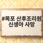 목포 산후조리원 신생아 사망 사건 경찰 수사 어떻게 진행되나 목포 산후조리원 신생아 사망