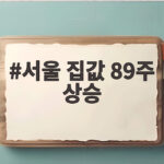 서울 집값 89주 연속 상승인데 내 집 마련은 어떻게 준비할까 서울 집값 89주 상승