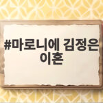 마로니에 김정은 이혼 결혼 20년만에 마침표 찍은 사연 마로니에 김정은 이혼