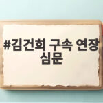 김건희 구속 연장 심문 27일 대법원이 가른다, 쟁점과 일정 총정리 김건희 구속 연장 심문
