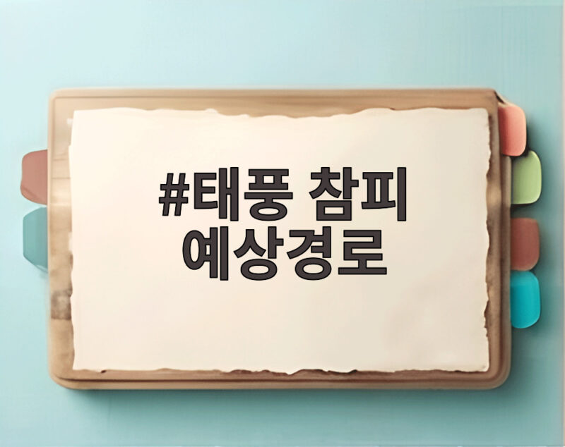 태풍 참피 예상경로