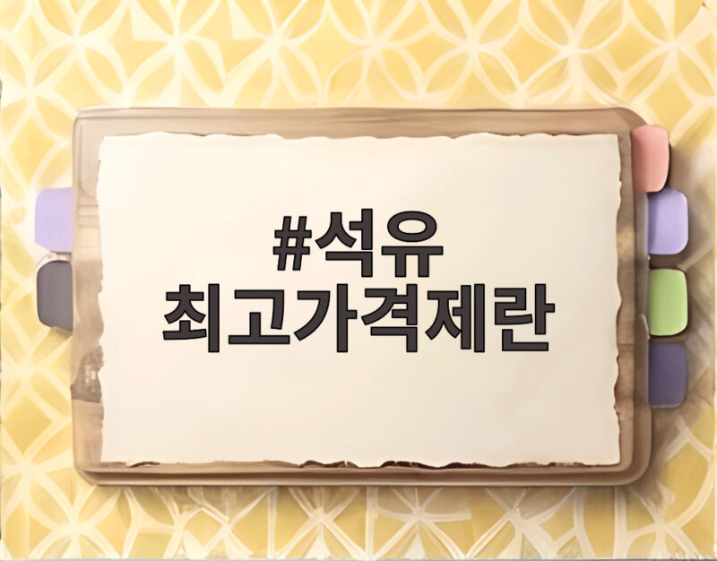 석유 최고가격제란 무엇이고 왜 도입됐을까 궁금증 1 석유 최고가격제란