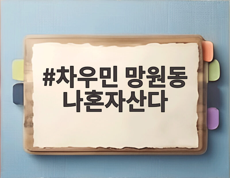 차우민 망원동 나혼자산다 감자 들고 동네 산책하는 자취 7년 차 일상 1 차우민 망원동 나혼자산다