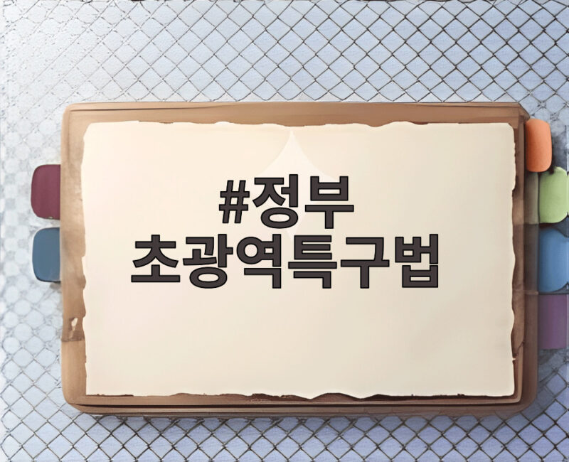 정부 초광역특구법