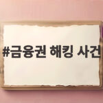 금융권 해킹 사건 중수청 안 맡고 경찰이 수사 이어가는 이유 금융권 해킹 사건