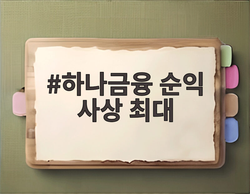 하나금융 순익 사상 최대 3분기 누적 3조6243억원 비결 1 하나금융 순익 사상 최대