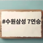 수원삼성 7연승 도전 19년 만의 정규리그 신기록 기대감 수원삼성 7연승