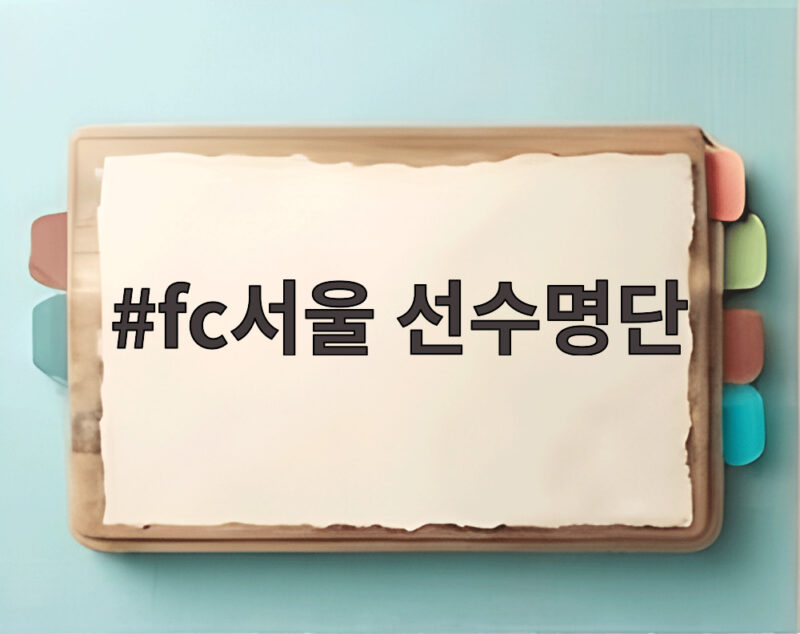 fc서울 선수명단 확인하고 10년 만의 우승 확정 응원하자 1 fc서울 선수명단