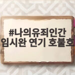 나의유죄인간 임시완 연기 호불호 첫방 시청률 반응 총정리 나의유죄인간 임시완 연기 호불호
