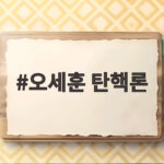 오세훈 탄핵론 무죄 판결로 대법원장 탄핵 공방까지 번지다 오세훈 탄핵론