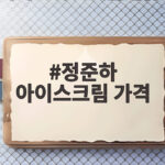정준하 아이스크림 가격