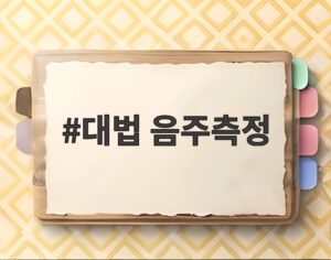 대법 음주측정