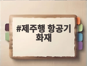 제주행 항공기 화재