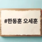한동훈 오세훈