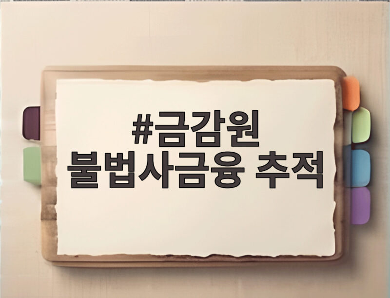 금감원 불법사금융 추적 AI 분석으로 조직 배후를 밝혀낸다 1 금감원 불법사금융 추적