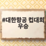 대한항공 컵대회 우승