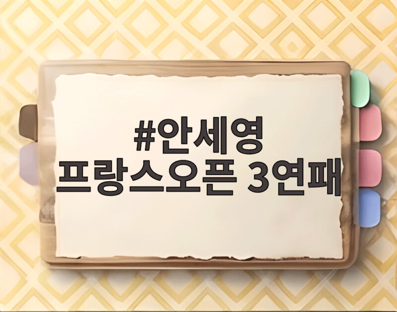 안세영 프랑스오픈 3연패 기록이 궁금하다면 클릭해 보세요 1 안세영 프랑스오픈 3연패
