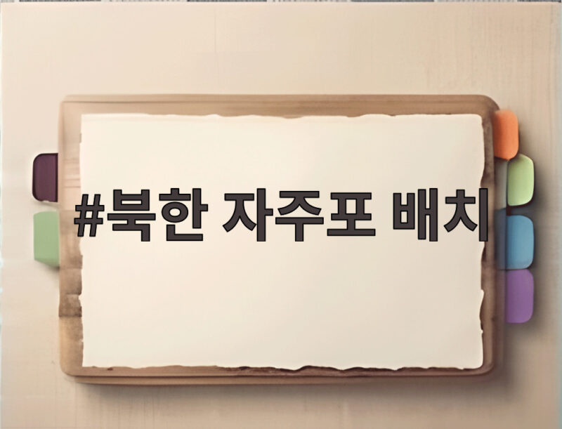 북한 자주포 배치