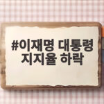 이재명 대통령 지지율 하락 최저치 원인과 전망은 이재명 대통령 지지율 하락