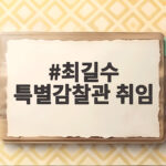 최길수 특별감찰관 취임