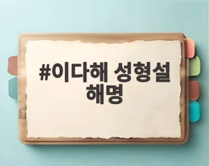 이다해 성형설 해명