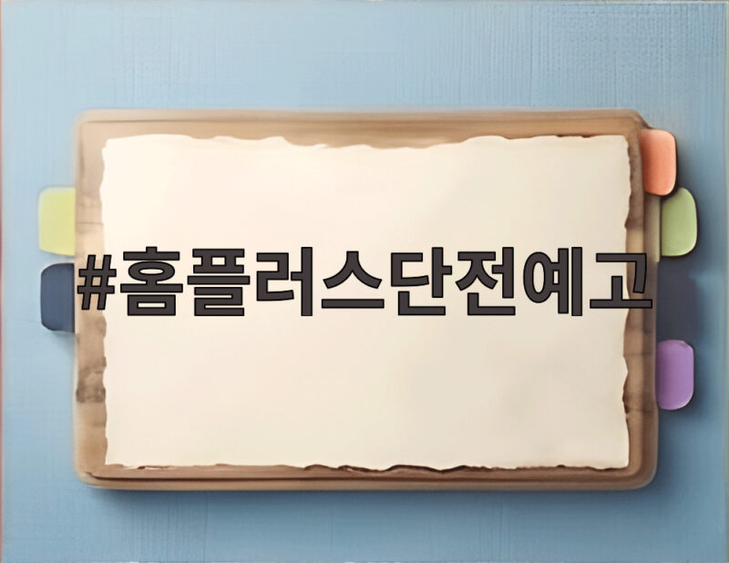 홈플러스단전예고