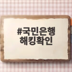 국민은행 해킹확인 결과 추가 피해 2091명 대응법 국민은행 해킹확인