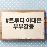 트루디 이대은 부부갈등 연애 기간 한 번도 안 싸운 게 오히려 병이 됐다 트루디 이대은 부부갈등