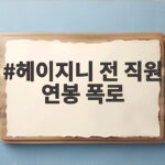 헤이지니 전 직원 연봉 폭로 하루 16시간 노동 산재 인정 헤이지니 전 직원 연봉 폭로