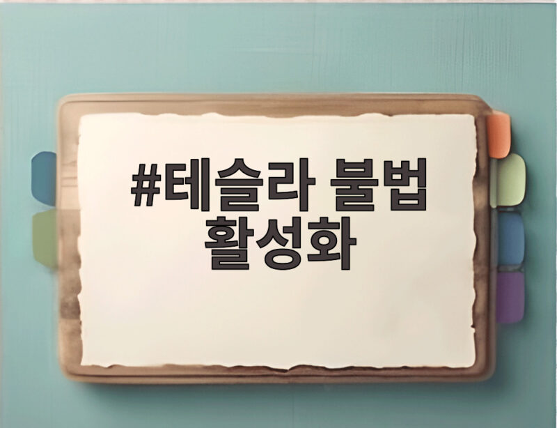 테슬라 불법 활성화