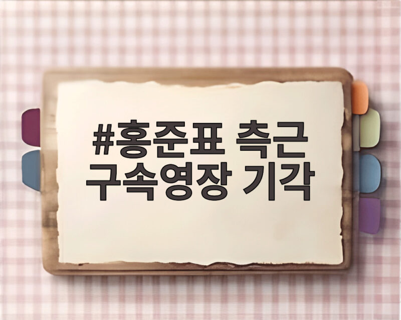 홍준표 측근 구속영장 기각 모두 기각된 이유와 이후 수사 향방 1 홍준표 측근 구속영장 기각