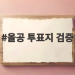 올공 투표지 검증