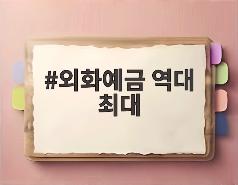 외화예금 역대 최대