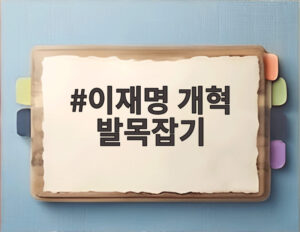 이재명 개혁 발목잡기