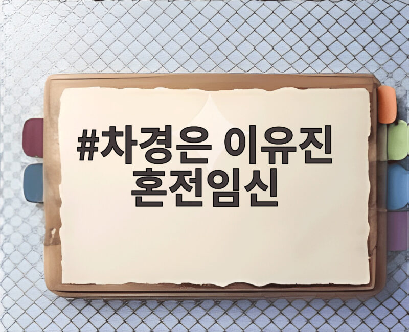 차경은 이유진 혼전임신