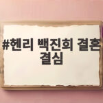 헨리 백진희 결혼 결심 속마음 인터뷰에서 밝힌 안정감의 힘 헨리 백진희 결혼 결심