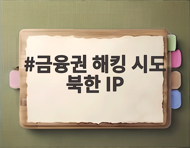 금융권 해킹 시도 북한 IP 대량 탐지 확인 금융 사고 피해는 1 금융권 해킹 시도 북한 IP